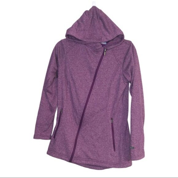 Columbia Purple Fleece Hoodie Zip-Up Jacket - Picture 1 of 8